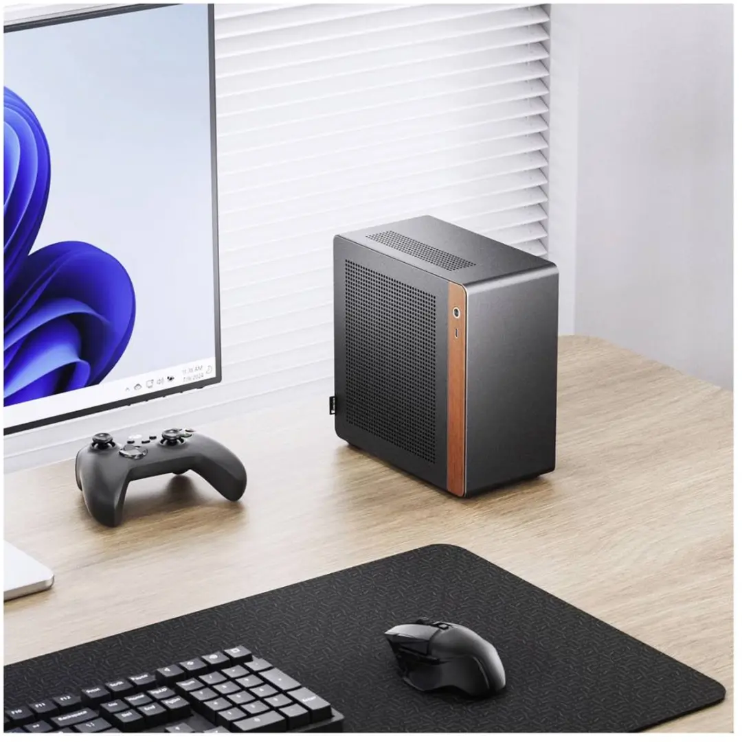 Jonsbo NV10 BLACK Mini-tower Behuizing - Zwart - afbeelding 6 van 6
