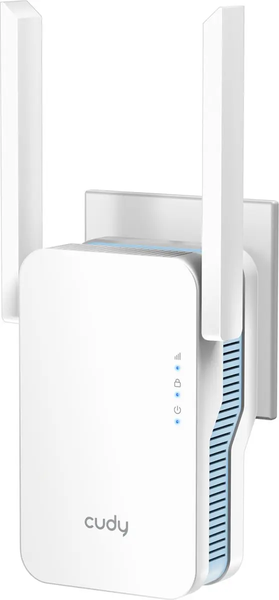 Cudy AC1200 RE1200 Wi-Fi Extender - 4x Ethernet - Wit
