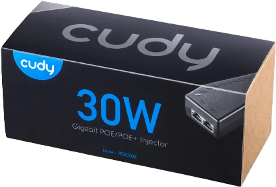 Cudy POE200 PoE+ Injector 54V 30W - Zwart