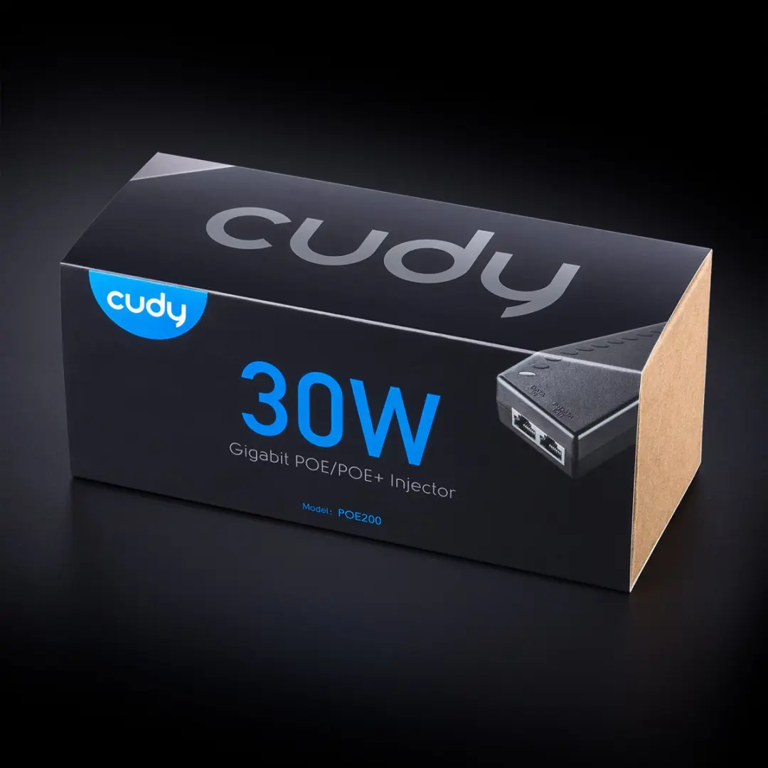 Cudy POE200 PoE+ Injector 54V 30W - Zwart