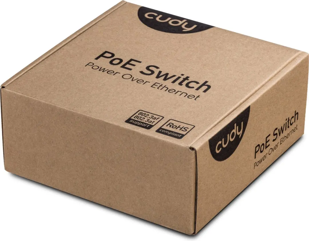 Cudy GS1005P 5-Poort Gigabit Netwerkswitch - PoE+ 60W - Grijs