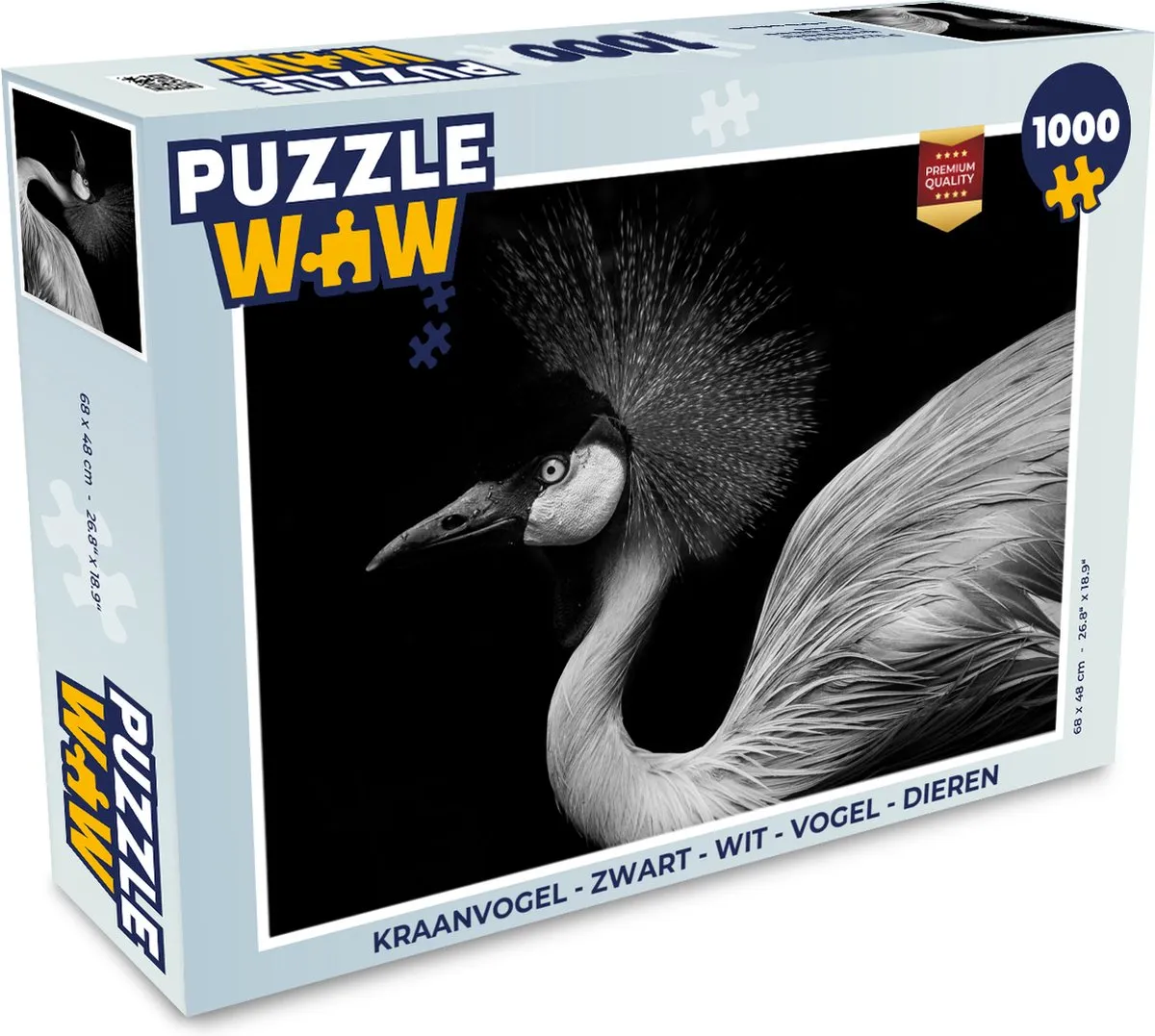 PuzzleWow Kraanvogel Legpuzzel 1000 Stuks