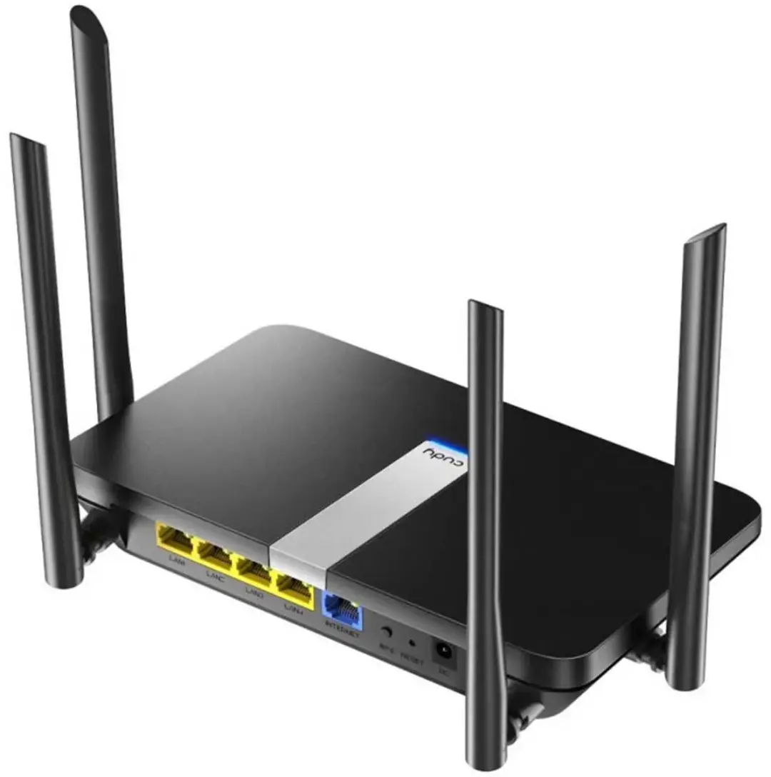 Cudy AX1800 X6 Router - 5x Ethernet - Zwart