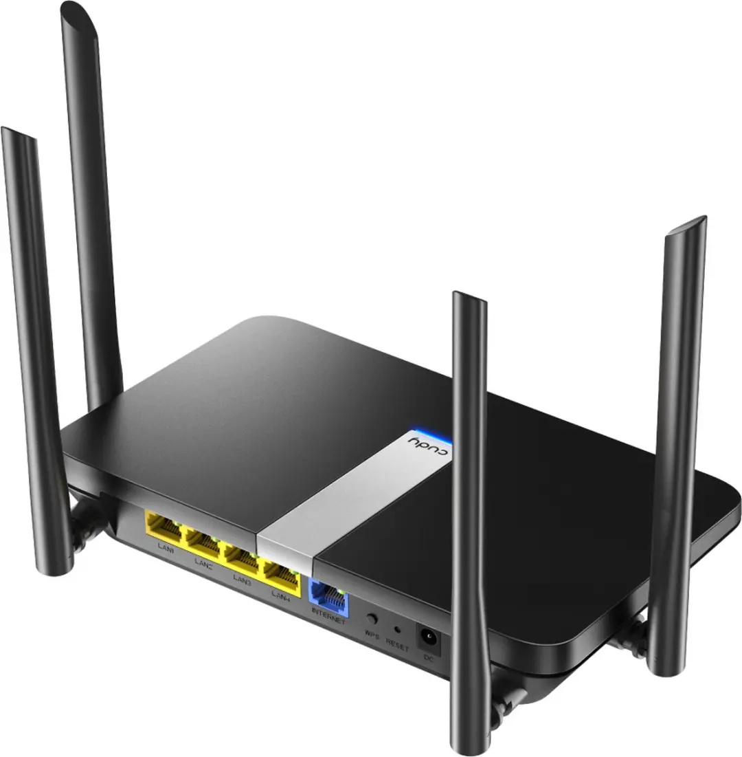 Cudy AX1800 X6 Router - 5x Ethernet - Zwart