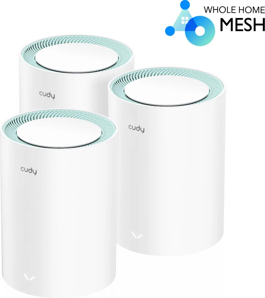 Cudy M1300 Mesh WiFi-systeem 3-pack - AC1200 - Wit