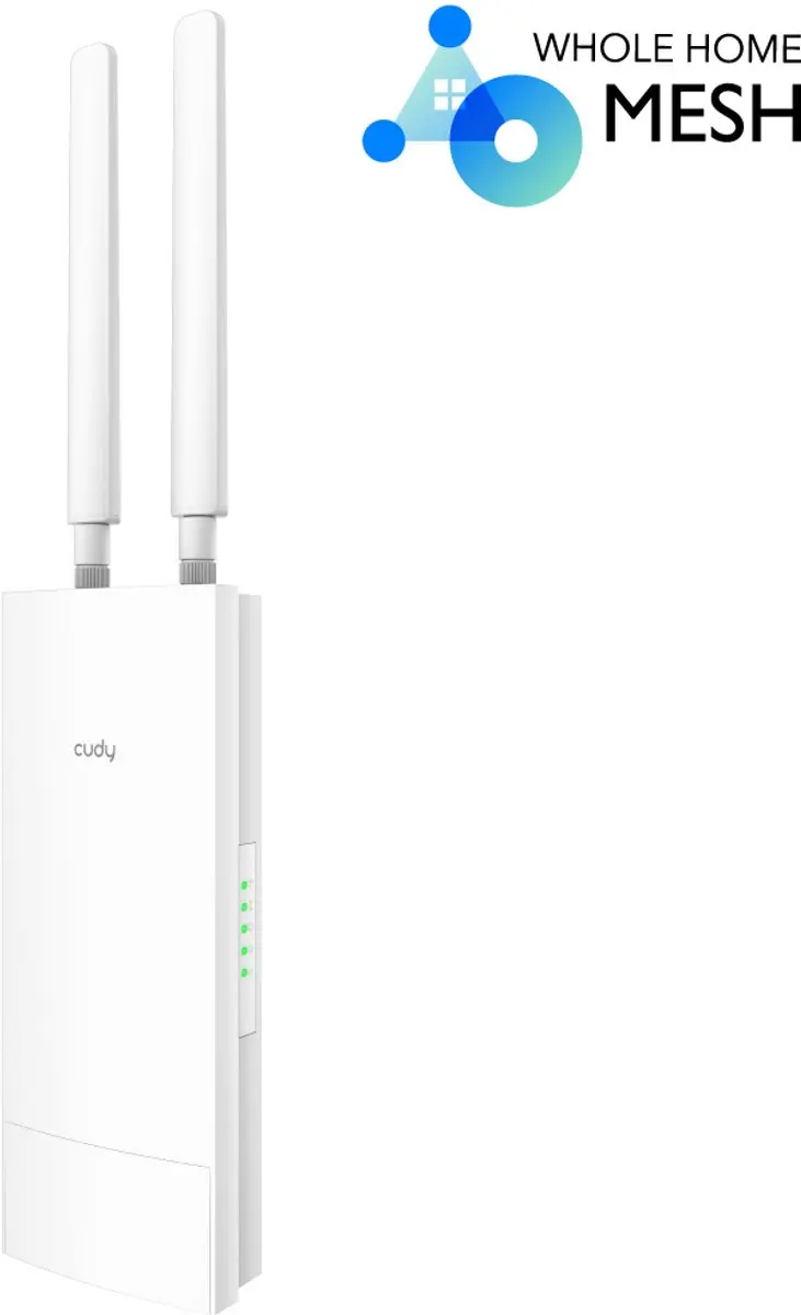 Cudy AP1300 Outdoor WiFi Access Point - 867Mbit/s - PoE - Zwart