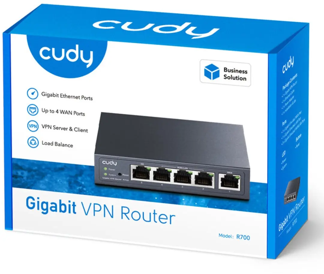 Cudy Gigabit Multi-WAN VPN Router - 5x LAN 1x WAN