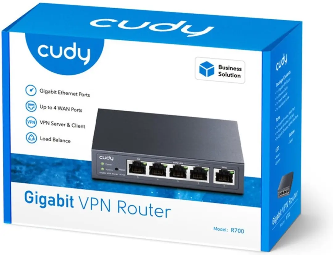 Cudy Gigabit Multi-WAN VPN Router - 5x LAN 1x WAN