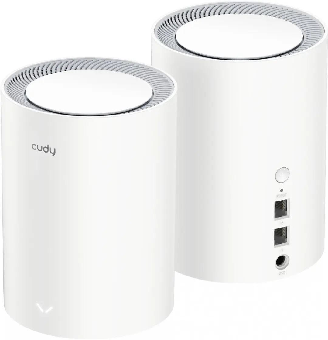 Cudy M3000(2-Pack) V2 Mesh-WLAN Systeem Wi-Fi 6 - 2 Stuks - Zwart
