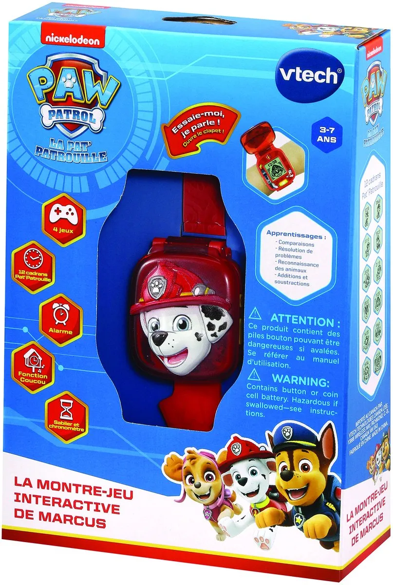 VTech PAW Patrol Marshall Leerhorloge - Educatief Speelgoed