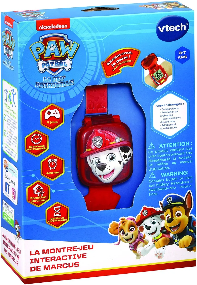 VTech PAW Patrol Marshall Leerhorloge - Educatief Speelgoed