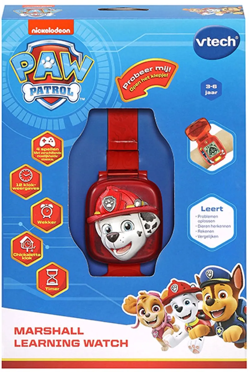 VTech PAW Patrol Marshall Leerhorloge - Educatief Speelgoed