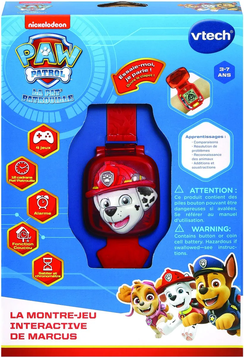 VTech PAW Patrol Marshall Leerhorloge - Educatief Speelgoed - afbeelding 6 van 6