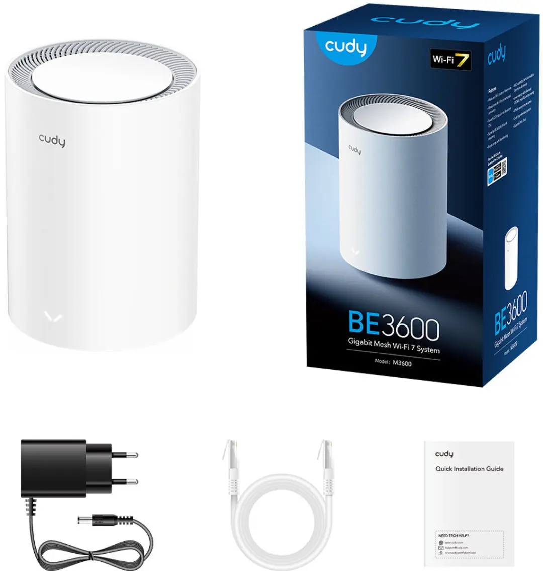 Cudy BE3600 M3600 Wi-Fi 7 Router - 3 Stuks Wit