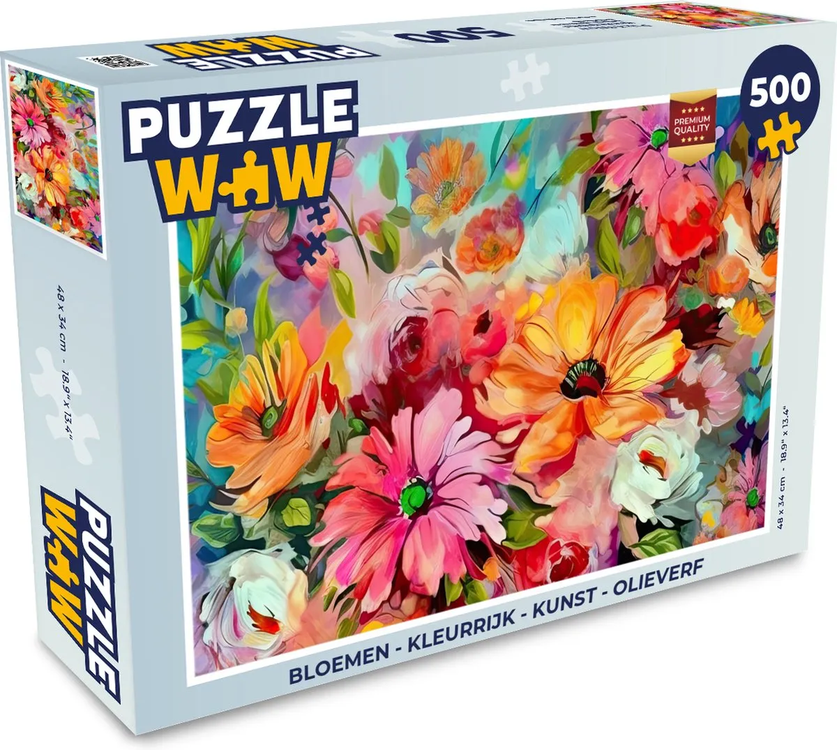 PuzzleWow Bloemen Legpuzzel 500 Stuks