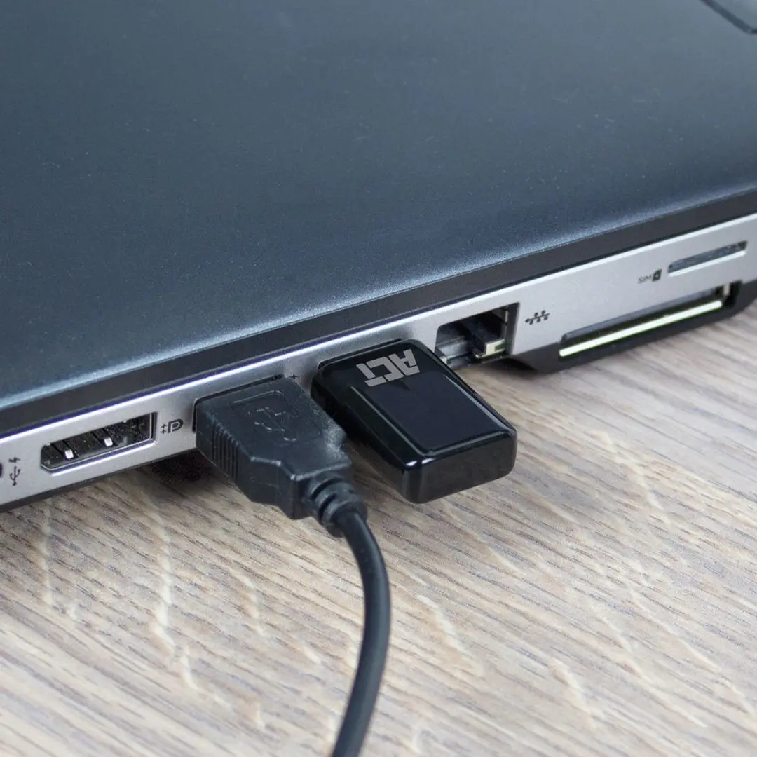 ACT AC4470 Mini WiFi Adapter USB Dual Band 1200 Mbps - Zwart - afbeelding 4 van 5