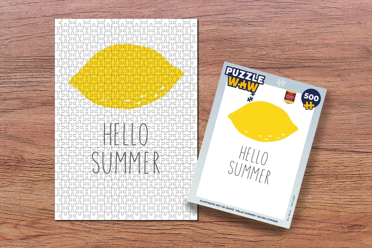 PuzzleWow Hello Summer Legpuzzel 500 Stuks - Multicolor
