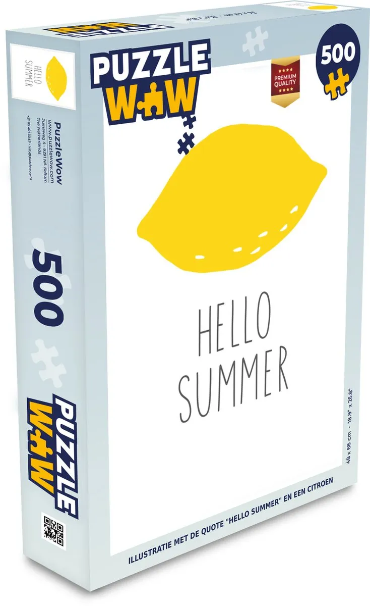 PuzzleWow Hello Summer Legpuzzel 500 Stuks