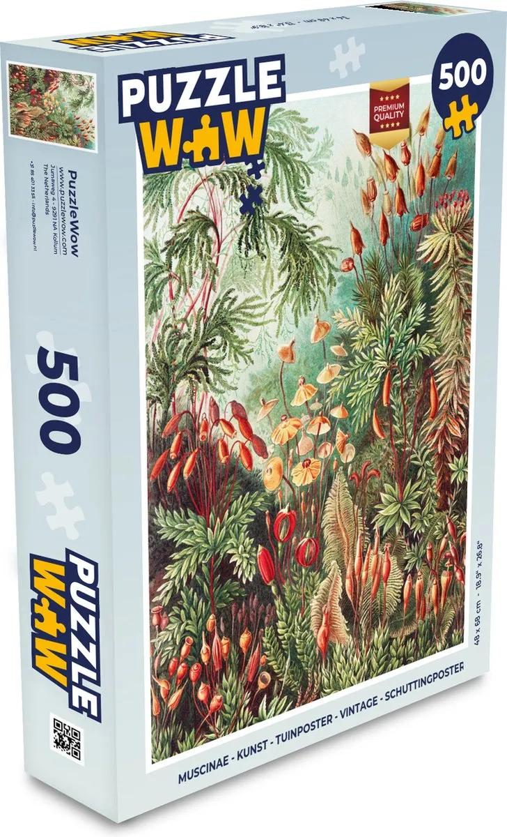PuzzleWow Vintage Bloemen Legpuzzel 500 Stuks - Multicolor