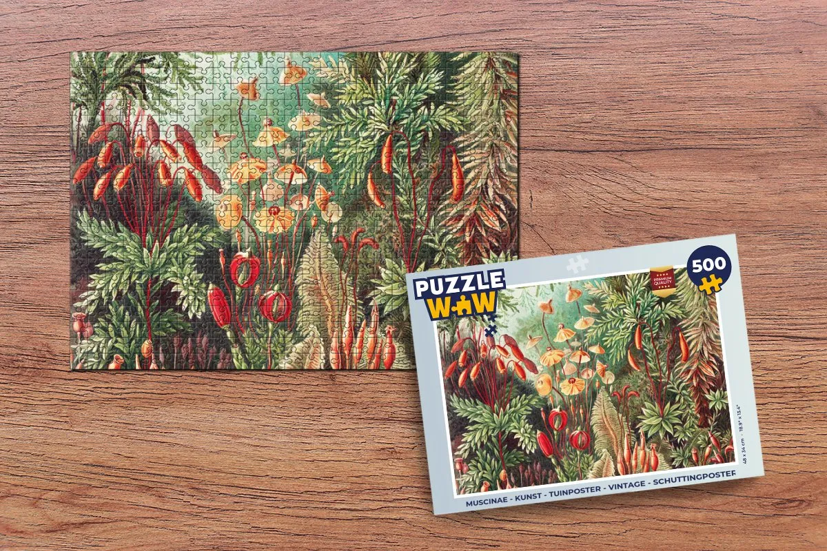 PuzzleWow Vintage Bloemen Legpuzzel 500 Stuks - Multicolor