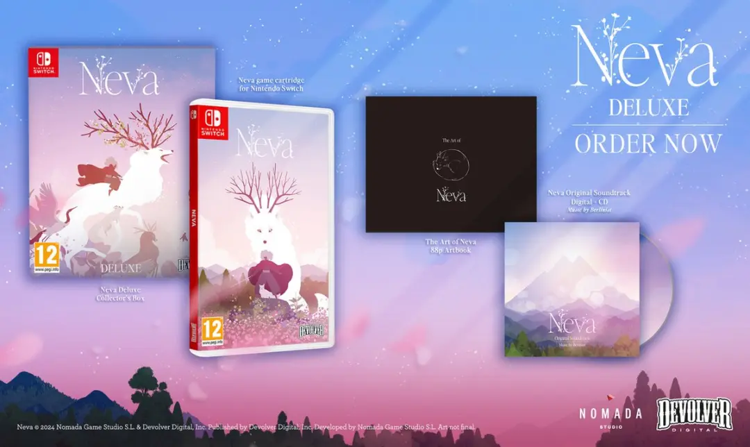 Devolver Digital Neva Deluxe Nintendo Switch - Cartridge + Artbook + Soundtrack - afbeelding 2 van 6