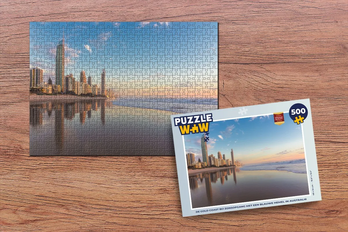 PuzzleWow Legpuzzel De Gold Coast bij zonsopgang 500 Stuks