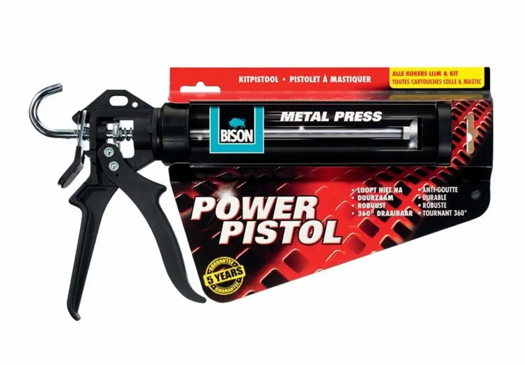 Bison Power Pistol Kitpistool - Wit