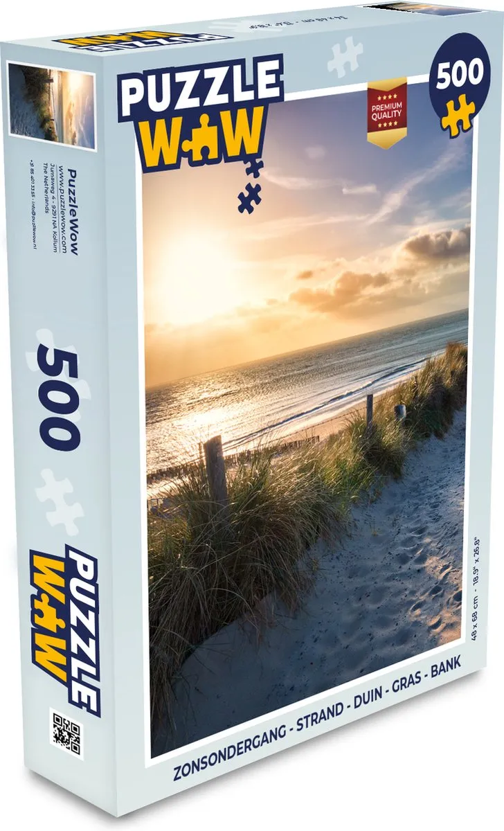 PuzzleWow Zonsondergang Legpuzzel 500 Stuks