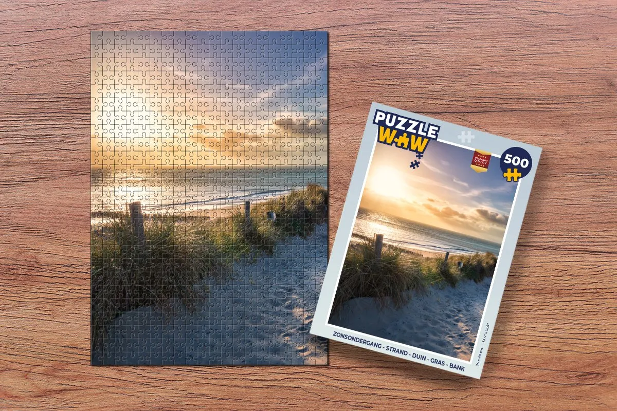 PuzzleWow Zonsondergang Legpuzzel 500 Stuks - Multicolor
