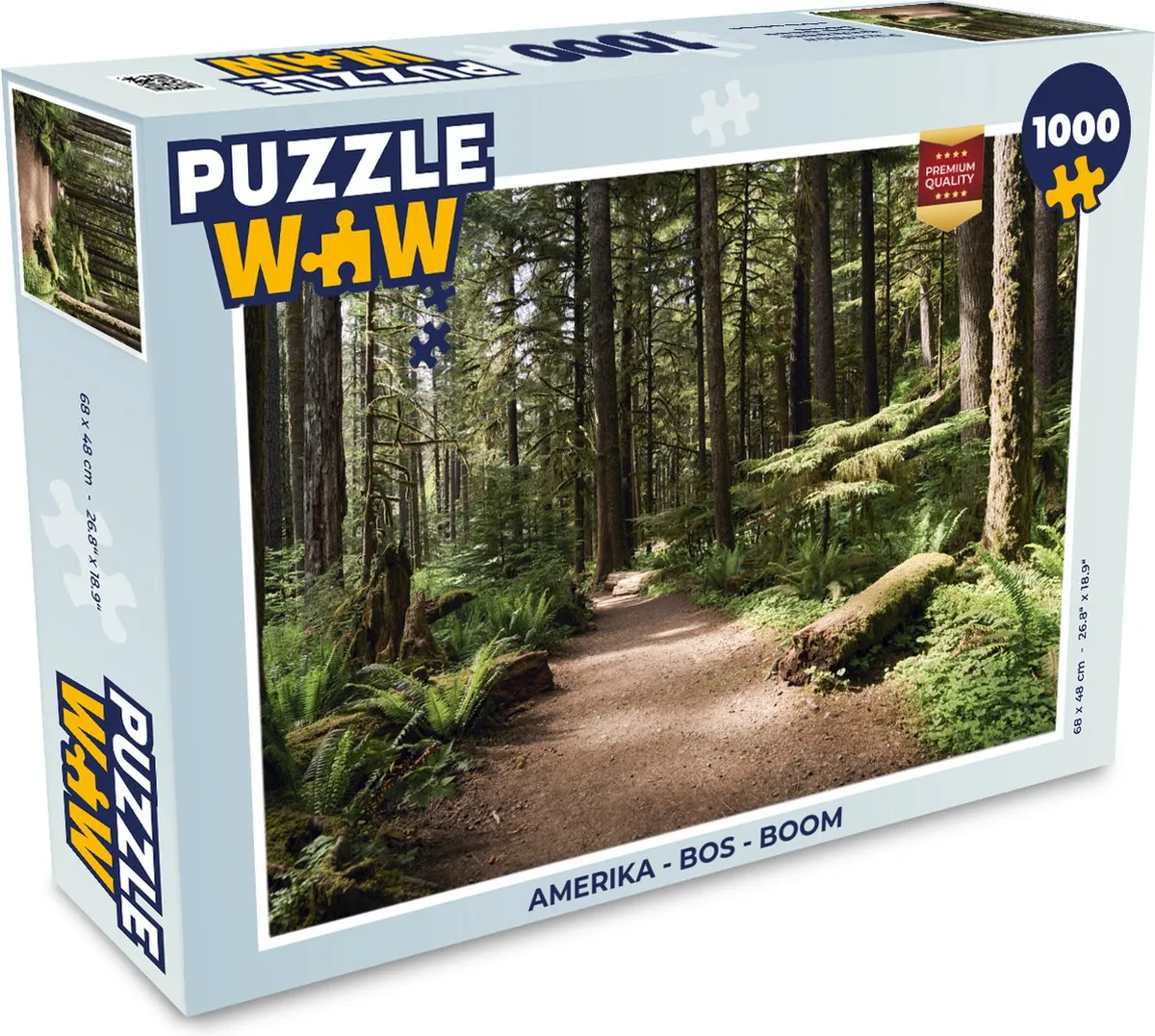 PuzzleWow Amerika Bos Boom Legpuzzel 1000 Stuks - Multicolor