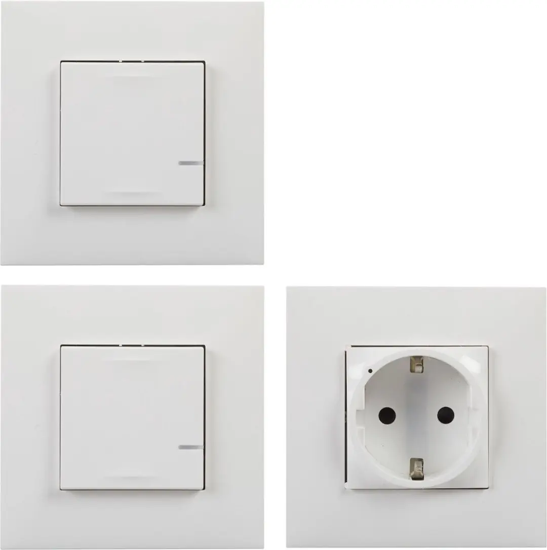 Legrand uitbreidingskit 2x schakelaar + stopcontact