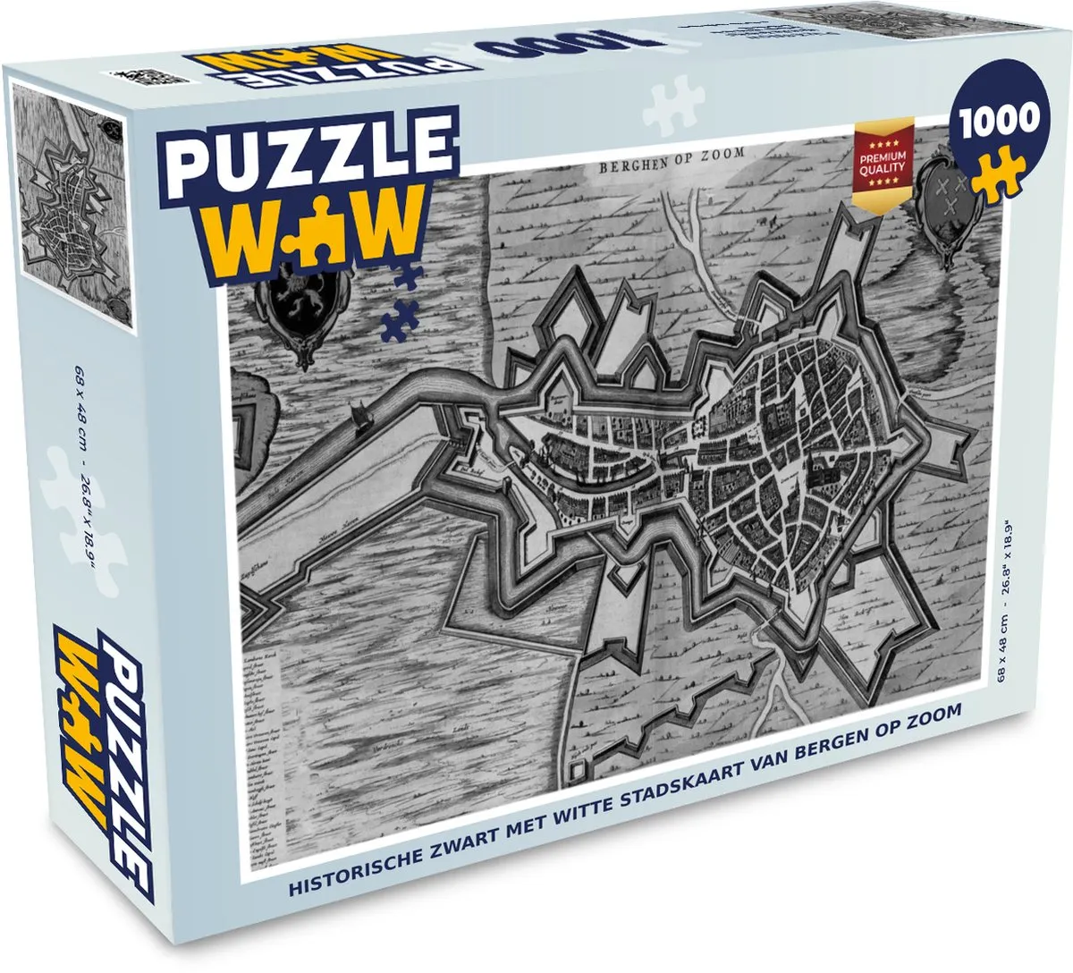 PuzzleWow Bergen op Zoom Legpuzzel 1000 Stuks
