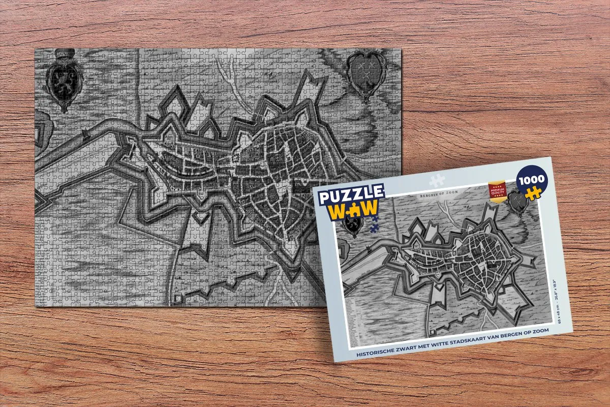 PuzzleWow Bergen op Zoom Legpuzzel 1000 Stuks - Multicolor