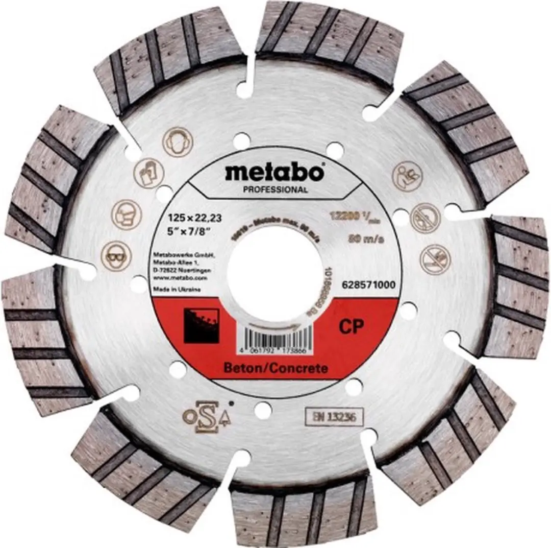 Metabo Diamantzaagblad Beton 125x22,23mm