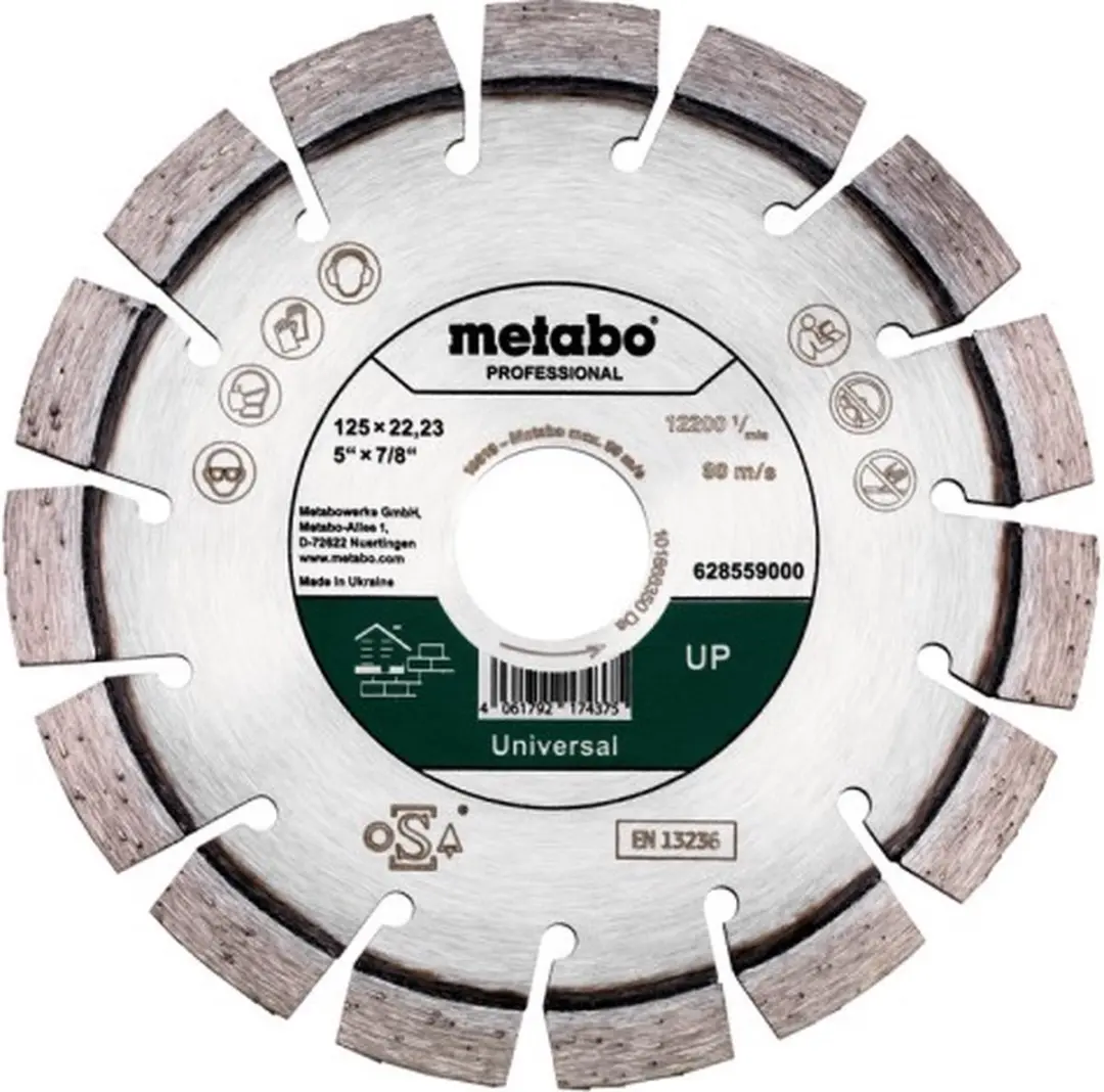 Metabo Diamant-doorslijpschaaf 125x22,23mm 628559000