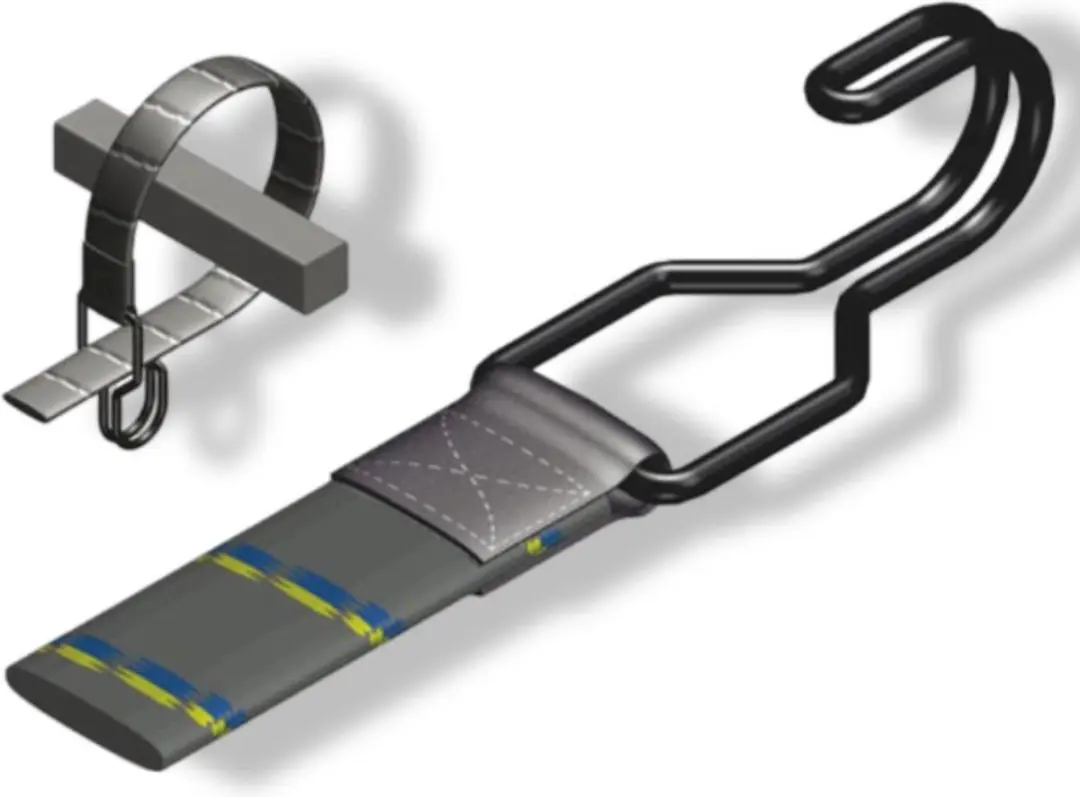 Perel Elastische spanriem met haak, voor fiets, motorfiets, auto, dekzeil, tent,