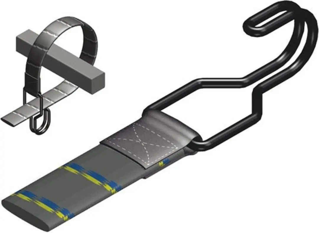 Perel Elastische spanriem met haak, voor fiets, motorfiets, auto, dekzeil, tent,