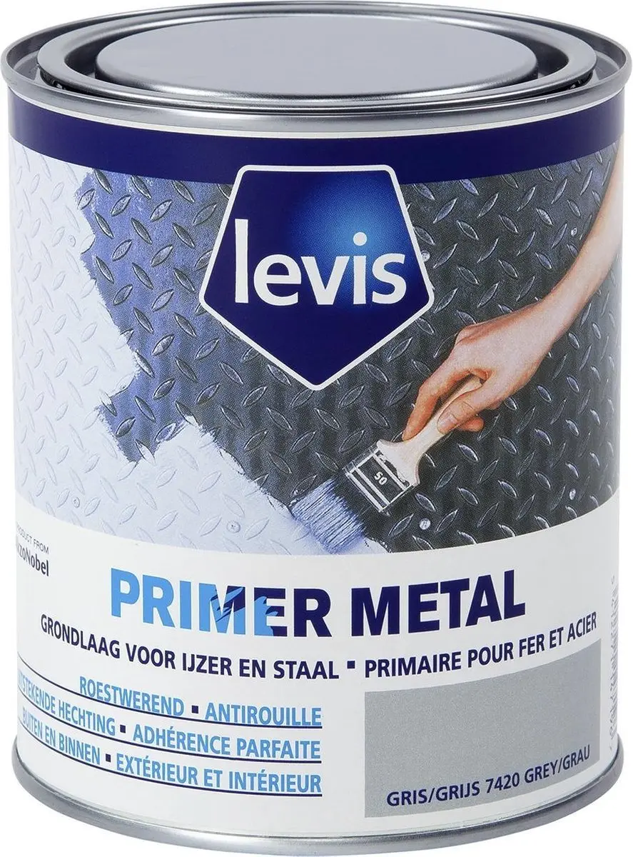 Primer metaal 0,75l grijs