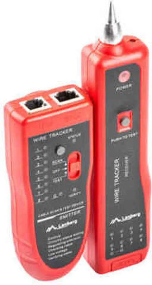 Lanberg NT-0501 netwerkkabeltester Zwart, Rood