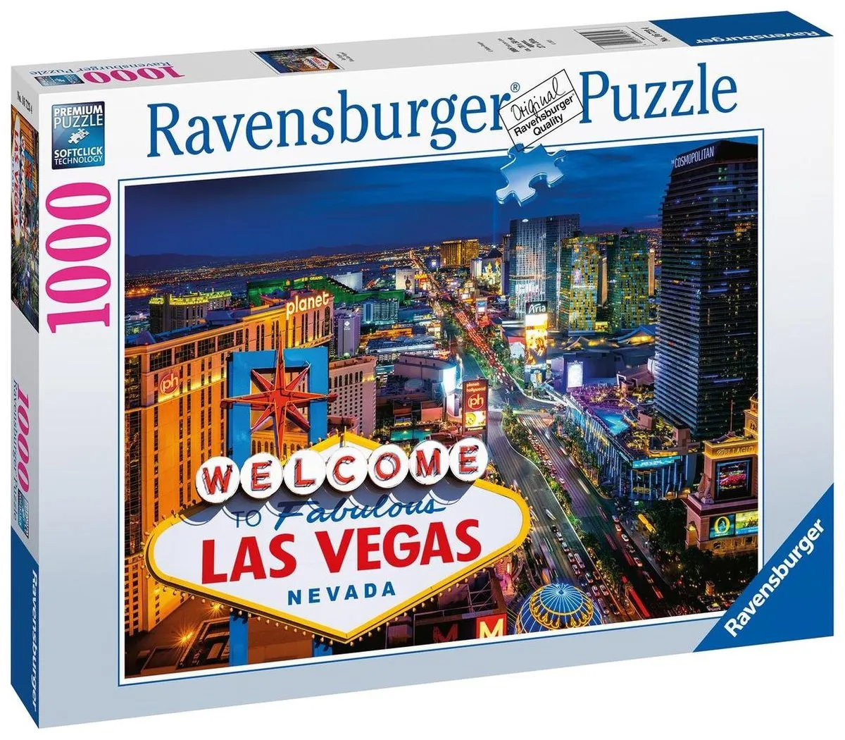 Ravensburger Las Vegas Legpuzzel 1000 Stuks - Multicolor