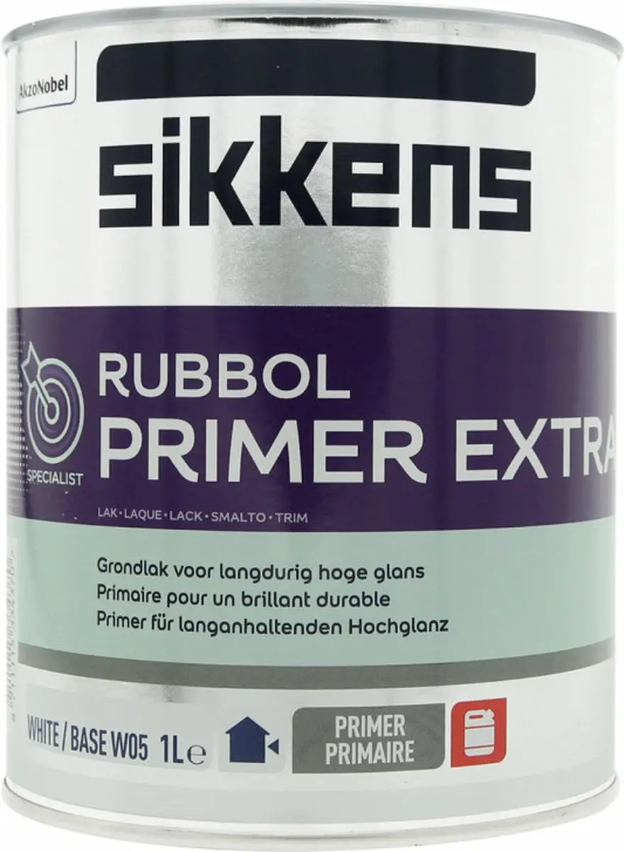 Sikkens Rubbol Primer Extra 1L - Wit