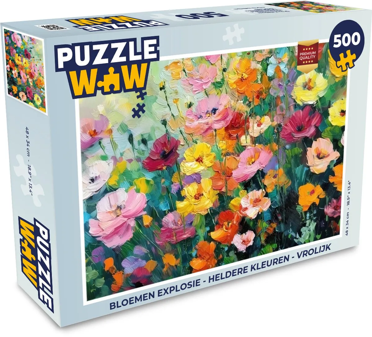 PuzzleWow Bloemen Explosie Legpuzzel 500 Stuks