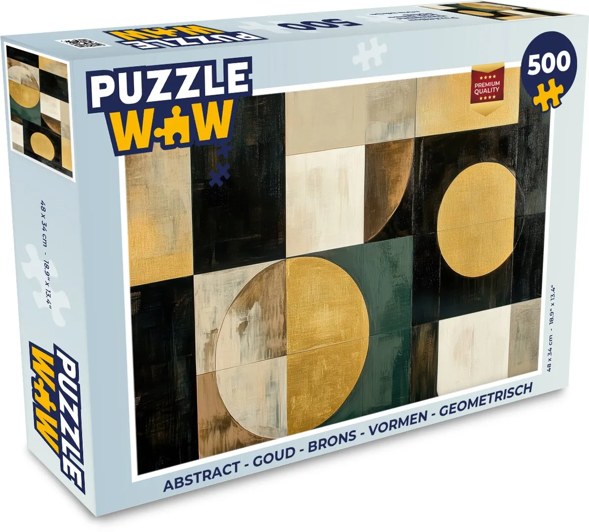 PuzzleWow Abstract Vormen Legpuzzel 500 Stuks