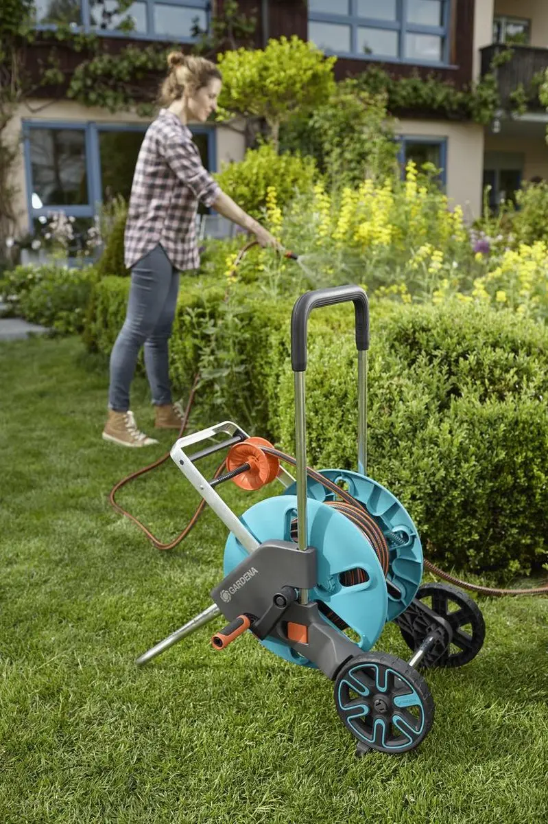 Gardena CleverRoll M Easy Set Slangwagen 20m - Turquoise - afbeelding 6 van 6