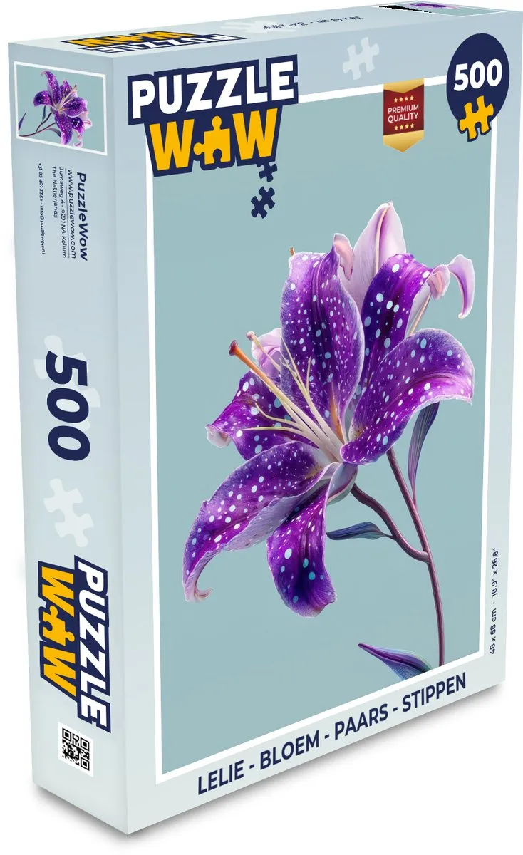 PuzzleWow Lelie Bloem Legpuzzel 500 Stuks