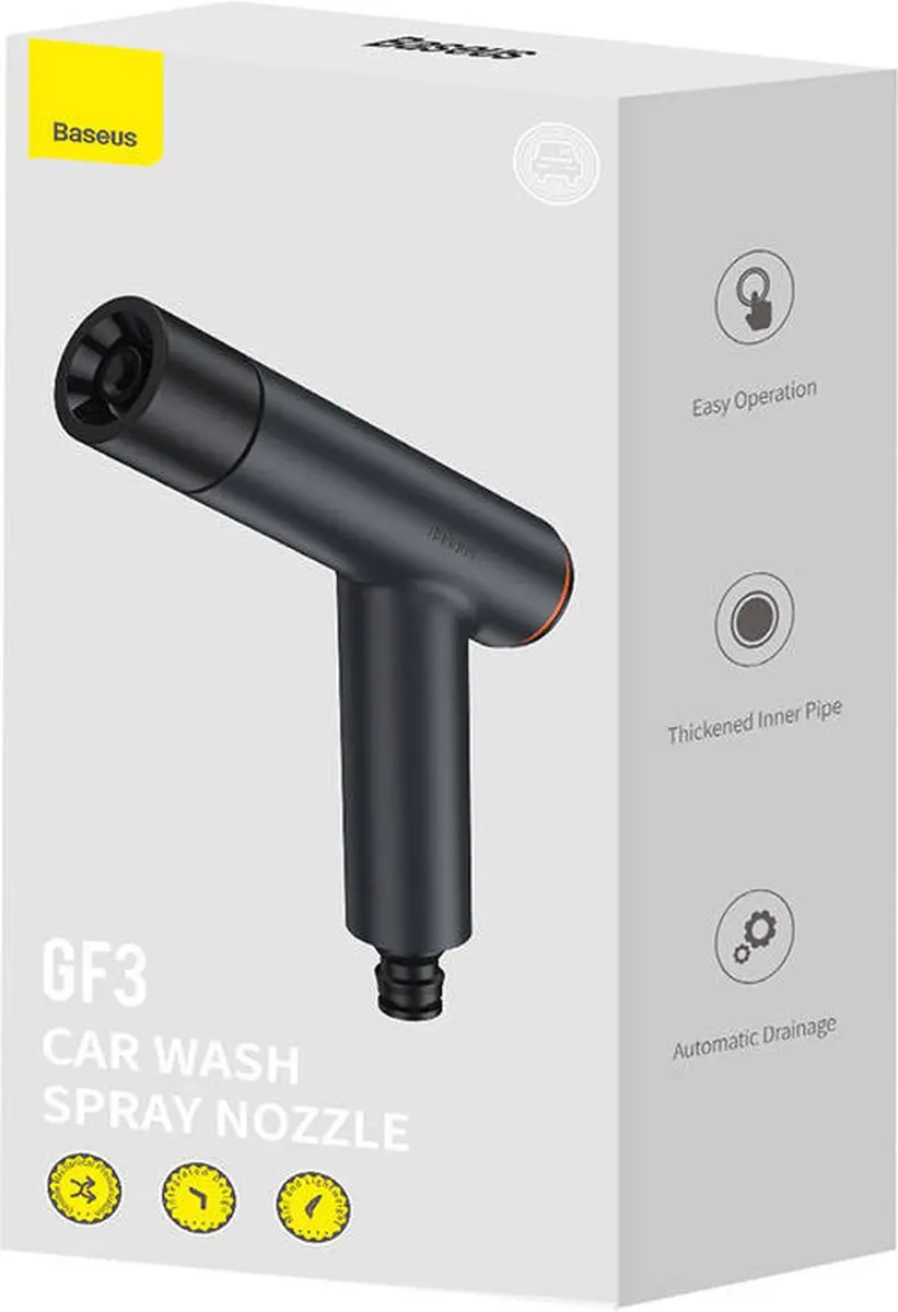 Baseus GF3 Tuinslang Watersproeier - 3 Sproeistanden - Zwart - afbeelding 4 van 5