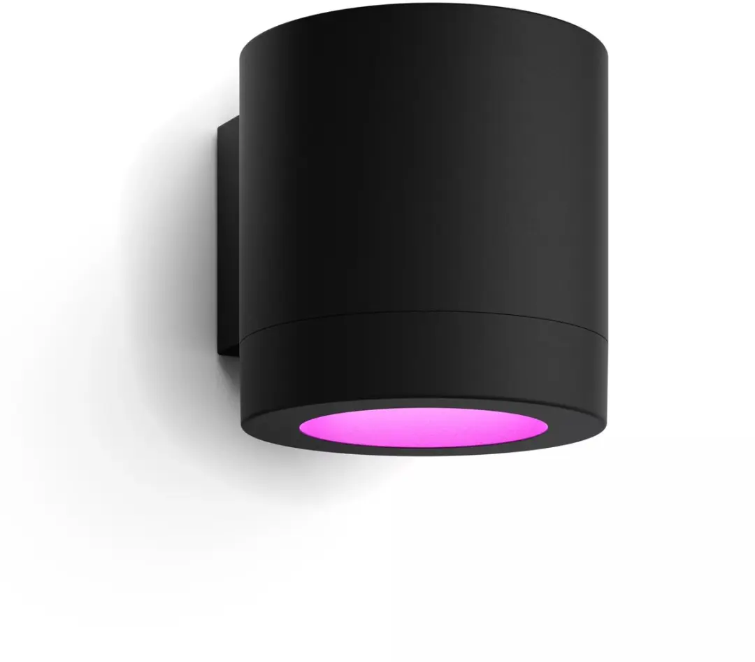 Philips Hue Muscari Wandspot - RGBW - IP44 - Zwart - afbeelding 2 van 6
