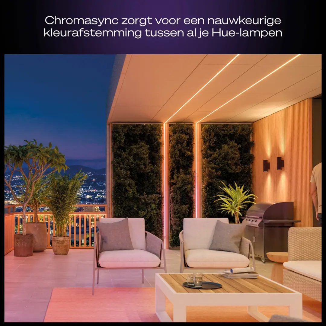 Philips Hue Omniglow Outdoor LED Strip 5m - RGBW - afbeelding 6 van 6