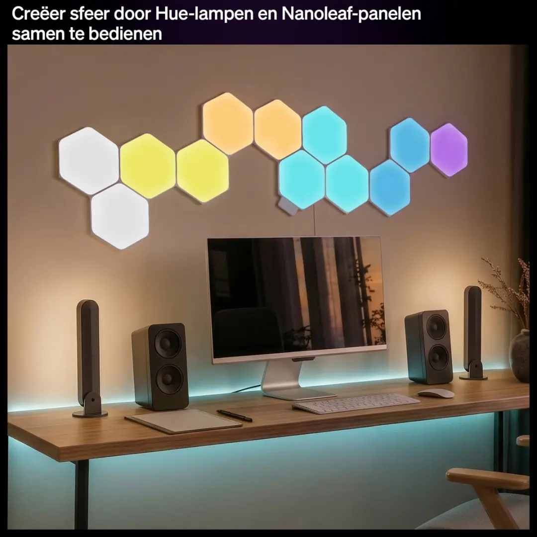 Philips Hue Wandmodule Nanoleaf Connector - Zwart - afbeelding 6 van 6