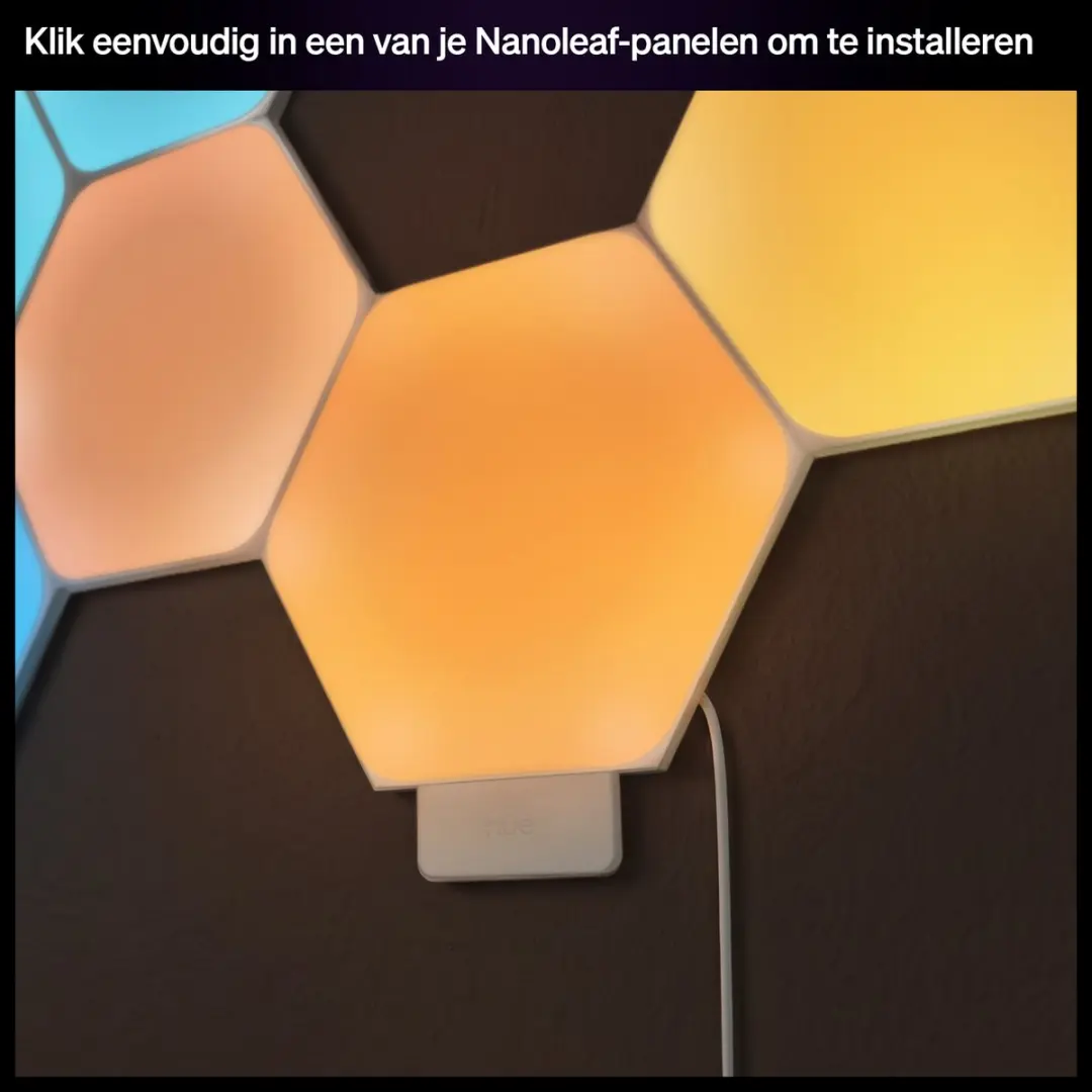 Philips Hue Wandmodule Nanoleaf Connector - Zwart - afbeelding 3 van 6